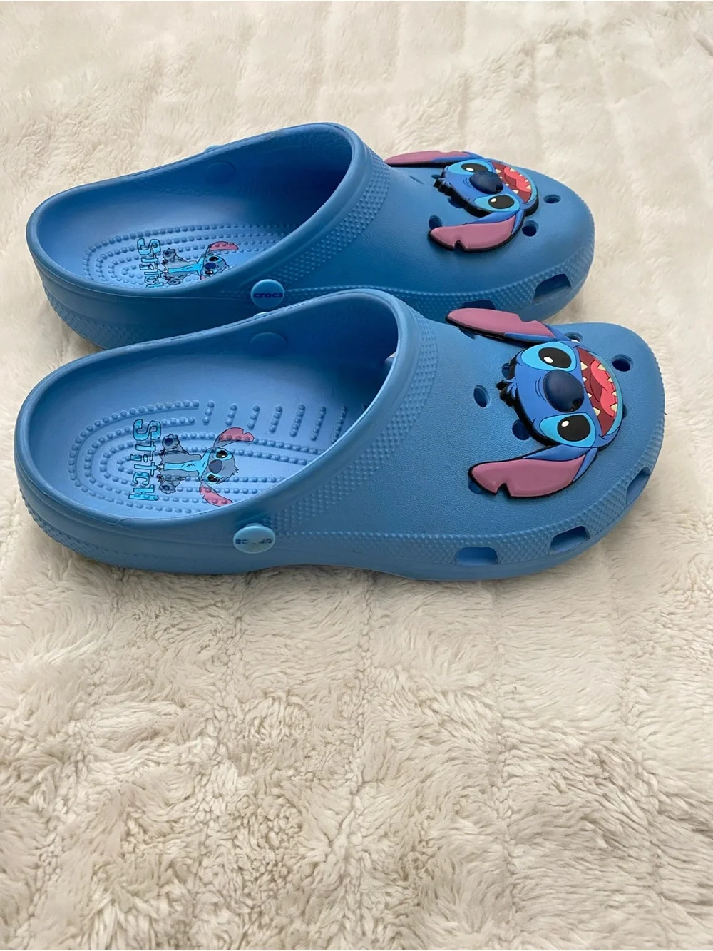 CROCS Light Blue Stitch Clog Men Size 9 Woman 11